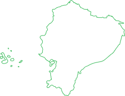 Ecuador map outline