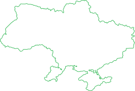 Ukraine map outline
