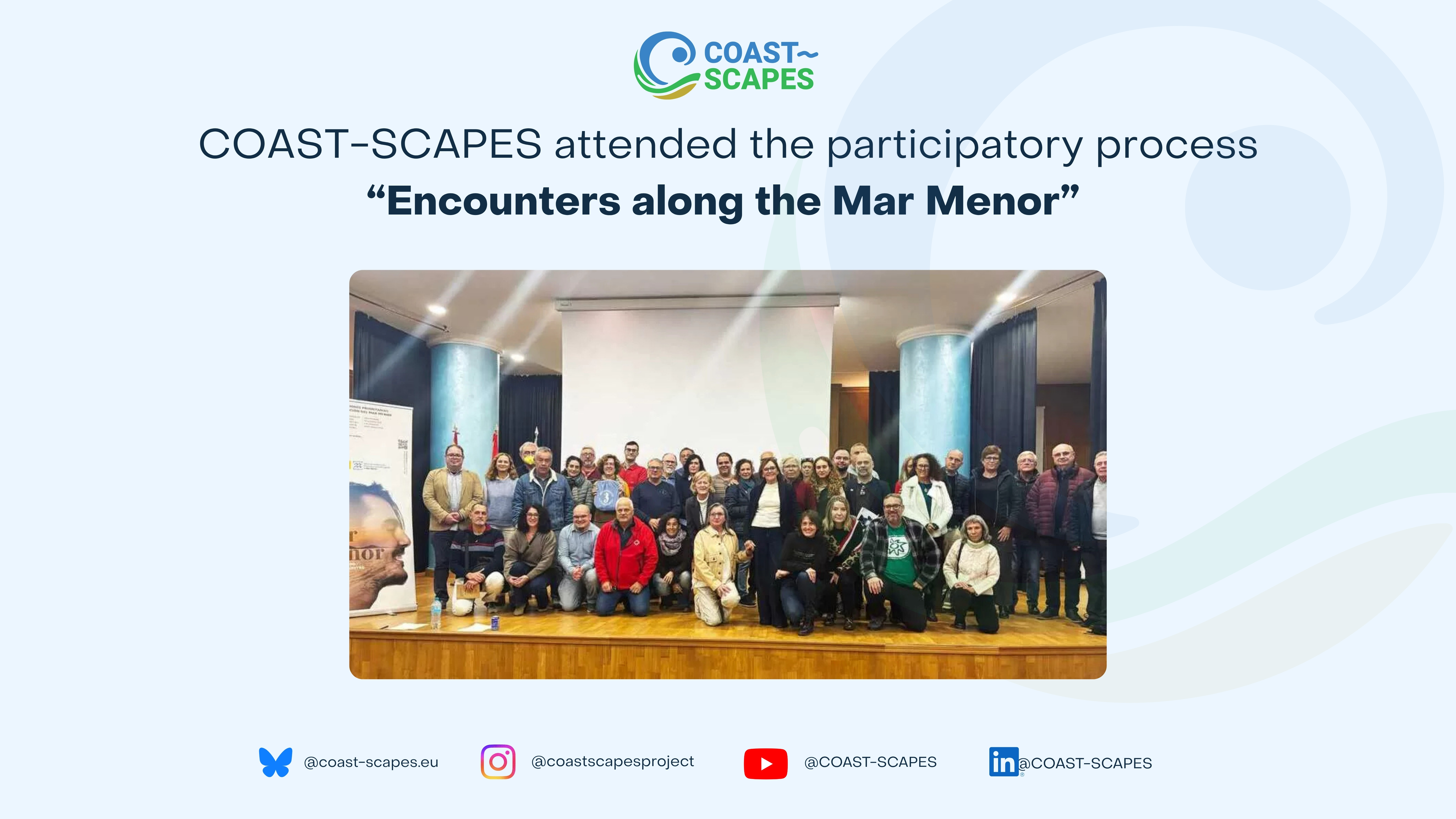 COAST-SCAPES attended the participatory process “Encounters along the Mar Menor”