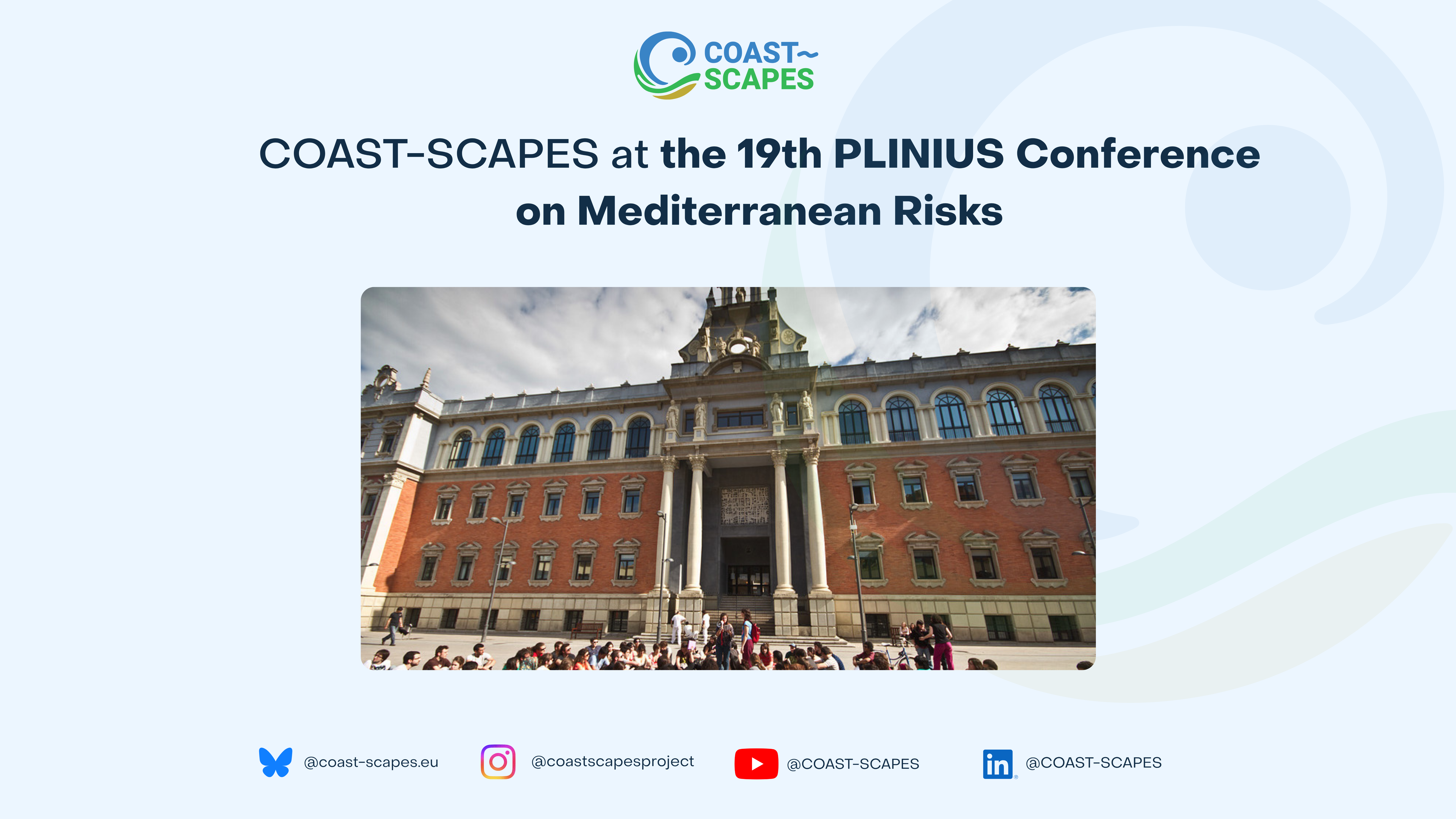 COAST-SCAPES at the 19th PLINIUS Conference on Mediterranean Risks